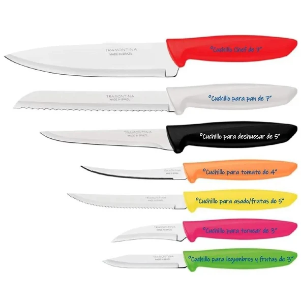 Tramontina 23498/966 Plenus 7li Bıçak Seti - 3