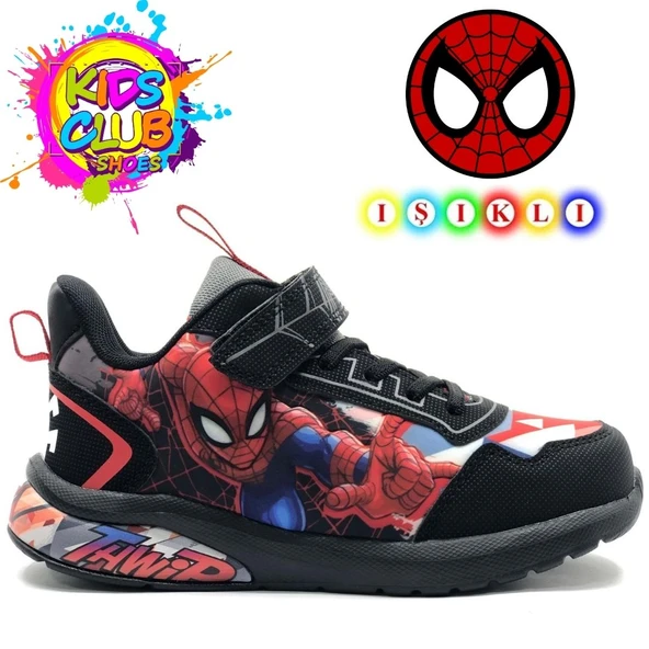Spiderman Zamon Ortopedik Işıklı Erkek Çocuk Spor Ayakkabı ürün görseli