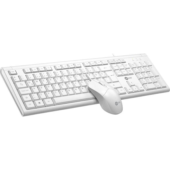 Lecoo Cm101 Beyaz Kablolu Klavye & Mouse Set - 10