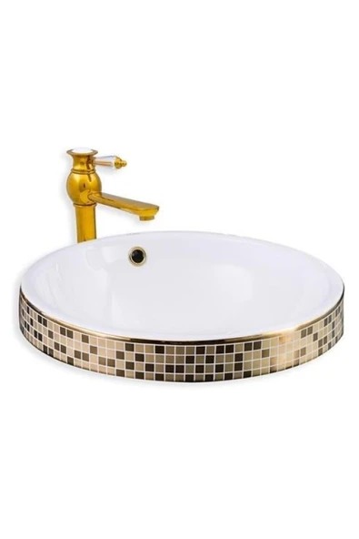LENA TEZGAHÜSTÜ LAVABO E-3053A - 2
