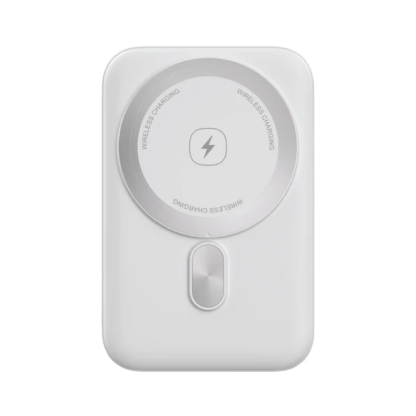 Polosmart PBS124 5.000 mAh Magsafe Taşınabilir Şarj Cihazı Powerbank Beyaz