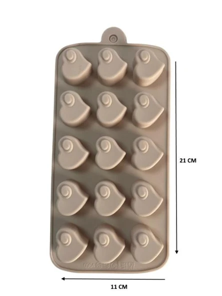 SİLİKON ÇİKOLATA KALIBI KALP 21-11 CM ürün görseli