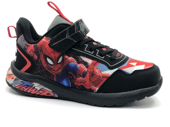 Spiderman Zamon Ortopedik Işıklı Erkek Çocuk Spor Ayakkabı - 2