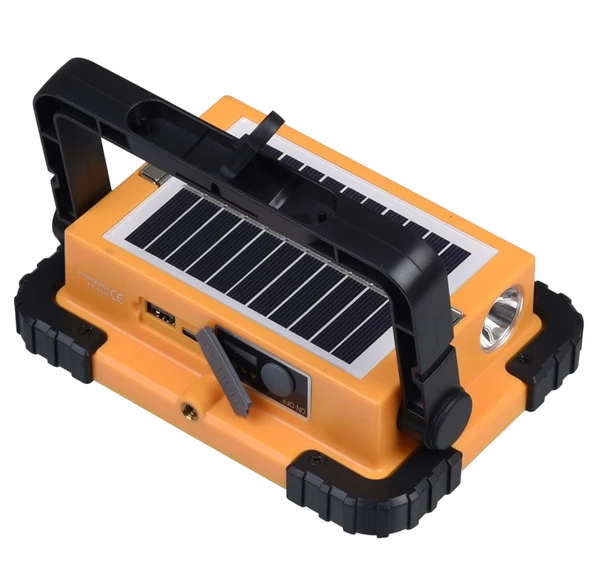 Orpemo Powerdex PD 5050 Solar Şarjlı Projektör 4000 mAh Lityum Pil, Güneş Enerjili El Feneri - Resim 5