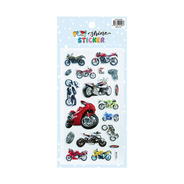 Puti Shine Sticker - Motorsiklet (10038)