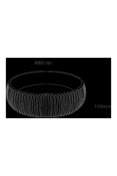 LENA TEZGAHÜSTÜ LAVABO (SİYAH) E-4161S - Resim 2