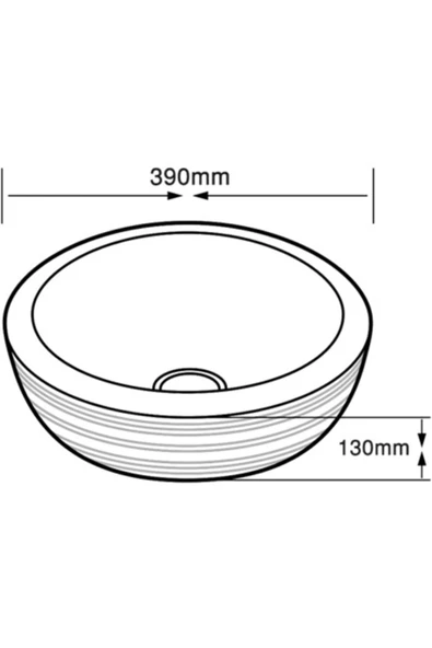 LENA TEZGAHÜSTÜ LAVABO E-8122 - Resim 4