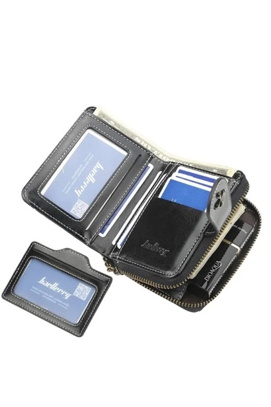 Baellerry Kadın Italyan Rivalli Kartlık Kısa Cüzdan Metal Aksesuar - 3