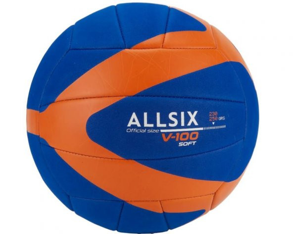 Voleybol Topu Soft Mavi-Turuncu 230-250gr YENİ SERİ