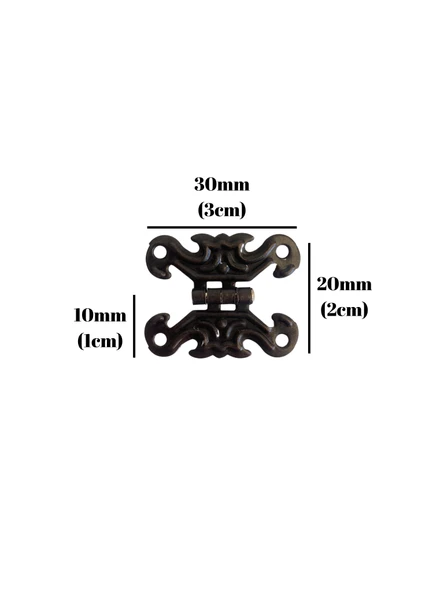 Kelebek Tavla Menteşesi Mobilya Kutu Menteşesi(BRONZ)(En:3cm Boy:2cm) Bronz BRONZ - 4 ADET - 4