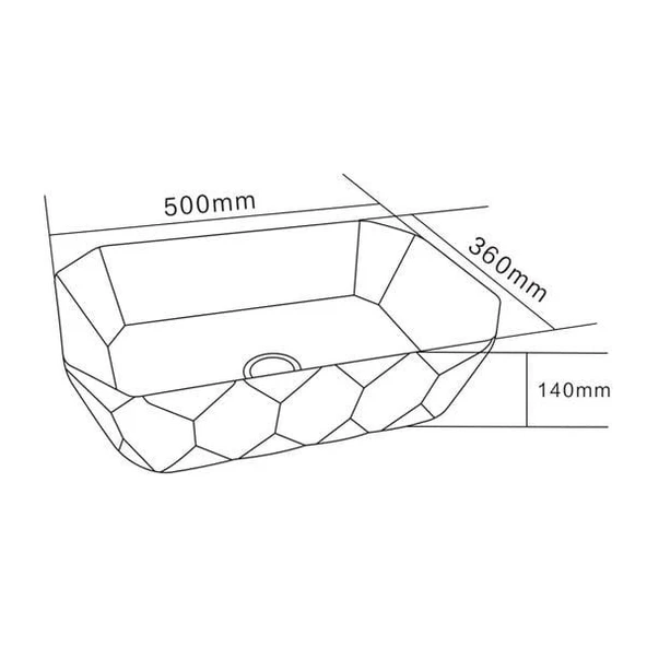 LENA TEZGAHÜSTÜ LAVABO E-8141 - 3