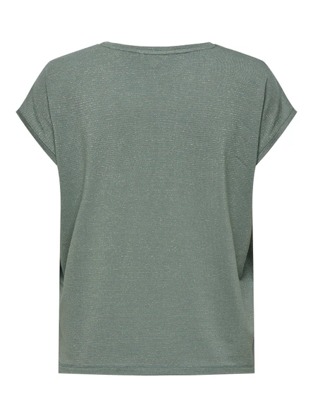 ONLY Bayan Pırıltılı Bluz 15318422 - Resim 2