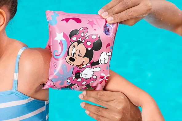 Minnie Çocuk Şişme Kolluk Minnie Mouse Deniz Plaj Yüzme Kolluğu Oyuncak - 6