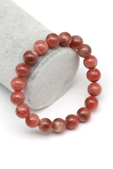 Rodokrozit Doğal Taş Bileklik 10 mm Küre Kesim ürün görseli