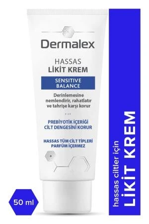 Dermalex Sensitive Nemlendirici Rahatlatıcı Prebiyotik İçerikli Likit Yüz Kremi 50ml