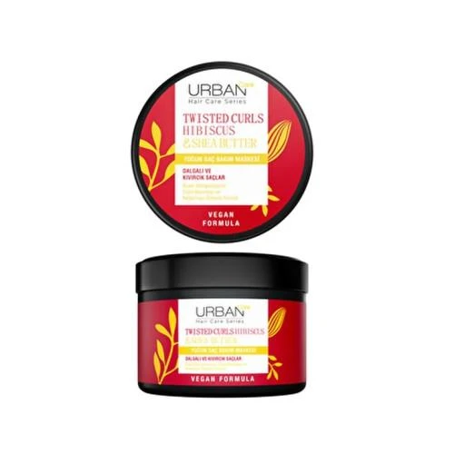 Urban Care Hibiscus & Shea Butter Kıvırcık ve Dalgalı Saçlara Özel Yoğun Saç Bakım Maskesi-230ml-vegan