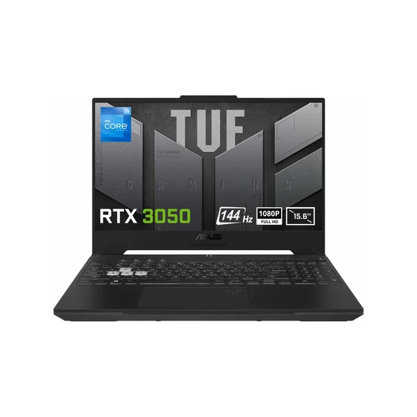 Asus Tuf Gaming F15 FX507ZC4-HN362-GAMING Intel Core I5-12500H 8gb Ddr4 512GB SSD Rtx 3050 4gb 15.6 Inç 144Hz Full Hd Freedos Gaming Laptop