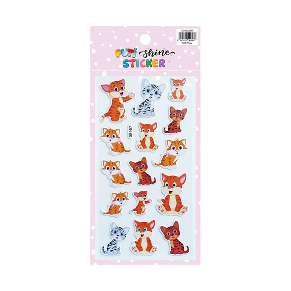 Puti Shine Sticker - Kediler (09957)