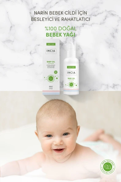 Incia %100 Doğal Bebek Yağı Organik Jojoba Bakım Masaj Yağı Parafinsiz Bitkisel Vegan 110ml - 7