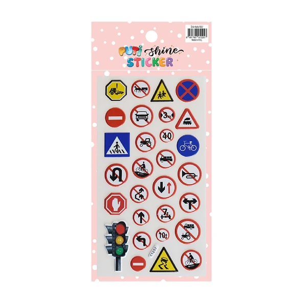 Puti Shine Sticker - Trafik İşaretleri (11257)