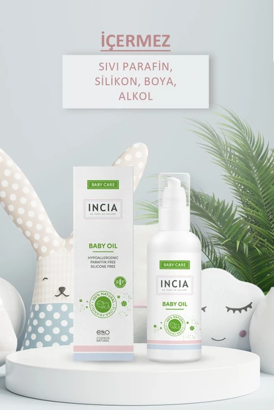Incia %100 Doğal Bebek Yağı Organik Jojoba Bakım Masaj Yağı Parafinsiz Bitkisel Vegan 110ml - 3