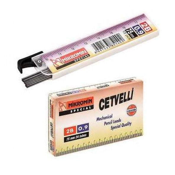Min 0.9 Mm Cetvelli Kalem Ucu 75 Mm Mikro Uç - 2