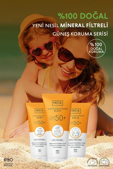Incia %100 Doğal Bebek Güneş Kremi-leke Karşıtı Mineral Filtreli Yüksek Koruma 50spf Uva Uvb 50ml - 5