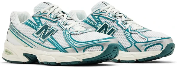 New Balance 740v2 'White Marsh Green' Spor Ayakkabı - 8