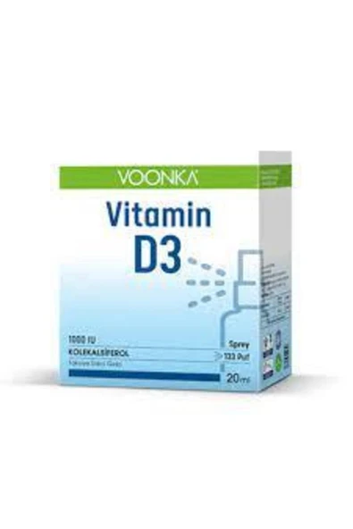 Vitamin D3 1000 IU Takviye Edici Gıda Sprey 20 ml ürün görseli 1