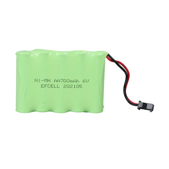 Ayt Efcell EF-60700S 6 Volt 700 mAh Ni-Mh Şarj Edilebilir AA 5'li Grup Oyuncak Pili Şarjlı Pil 70x50x14 Mm - 2