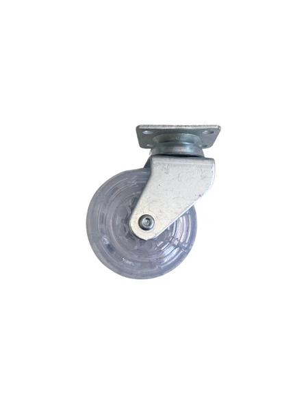 Düz Tabla Şeffaf Masa Tekeri Sehpa Tekeri(7cm)(METAL ŞEFFAF)(50x20mm) Şeffaf ŞEFFAF - 1 ADET