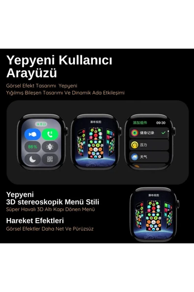 Watch Hk 10 Pro A Uzay Gri 2.02 inc Amoled Ekranlı Akıllı Saat Sesli Görüşme,ChatGPT Huawei iPhone Uyumlu 9-8 - 3