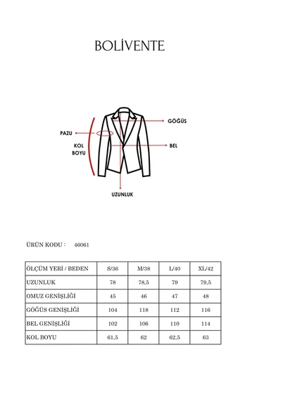 Siyah Gömlek Detaylı Regular Blazer Ceket - 11