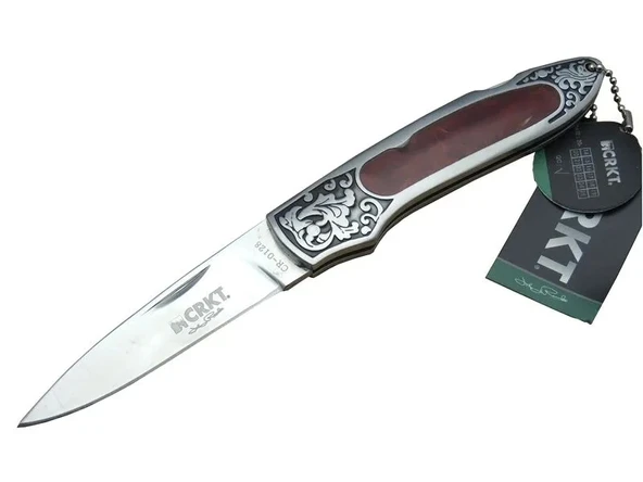 Cr 0128 Rd Kamp Çakı 18 Cm - Metal Desenli Sap, Kılıflı, Kutulu