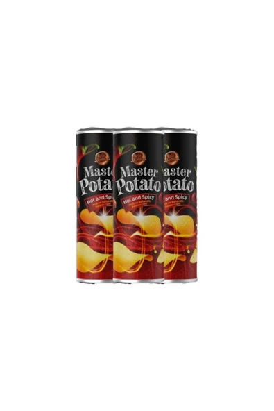 Potato Acılı & Baharatlı Cips 160 Gr-3 Adet