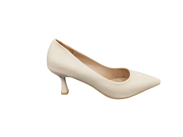Ventes 20492184Z 6 cm Kadeh Topuk Sivri Burun Kadın Stiletto Ayakkabı - 9