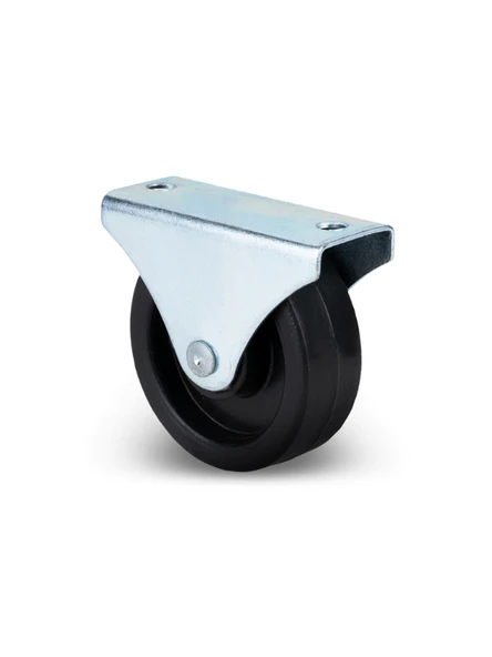 Sabit Tabanlı Masa Tekeri Sehpa ve Dolap Tekeri (Teker Çapı:25 mm Yükseklik:30 mm) Siyah SİYAH - 10 ADET