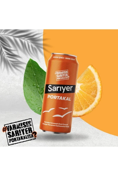 Sarıyer Portakal Aromalı Gazoz 330ml x 24 Adet - 4