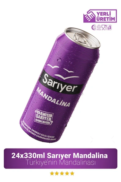 Sarıyer Mandalina Aromalı Gazoz 330ml X 24 Adet - 3