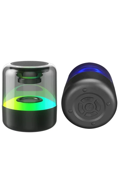 Z5 Mini Taşınabilir Kablosuz Bluetooth Hoparlör Rgb Led Işıklı Şarj Edilebilir Speaker Ses Sistemi - 3