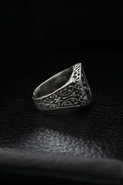 Ayarlanabilir Çapa Model Erkek Yüzük - 2