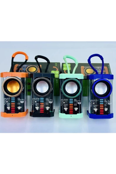 Şeffaf Mecha Müzik Tws Stereo Rgb Ritim İşıklı Hoparlör Kablosuz Bluetooth 5.0 Taşınabilir Hoparlör A11