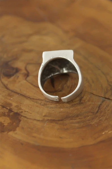 Göz Detay Metal Ayarlanabilir Erkek Yüzük - 2