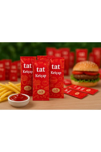 Tat Tek Kullanımlık Stick Ketçap 9 gr X 500 Adet - 2