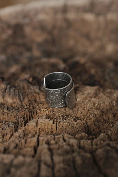 Ayarlanabilir Levha Tasarımlı Erkek Yüzük - 2