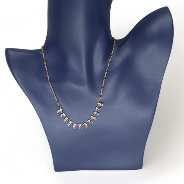 Işıltılı Melodi Kadın Genç Kolye - Resim 3