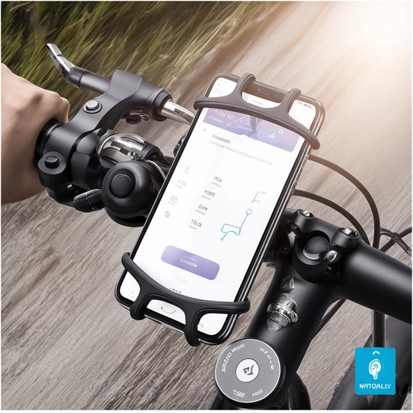 Busstier Esnek Silikon 360° Döner Bisiklet Motosiklet Telefon Tutucu Askı Aparatı Siyah - 2