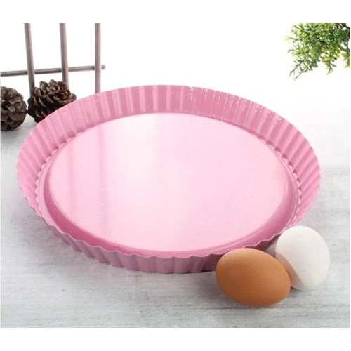 Polo Shef Granit pembe turta tart kek kalıbı 28 cm