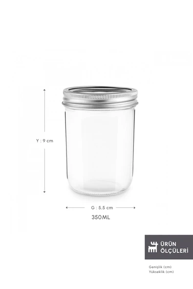 x Refika'dan Boyunsuz Kavanoz 350 Ml - 2