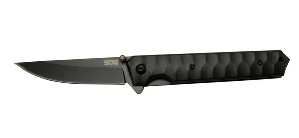 Sog  4010 Bk Siyah Kamp Çakı 21cm - Yarı Otomatik, Metal Sap, Kılıflı, Kemerlikli
